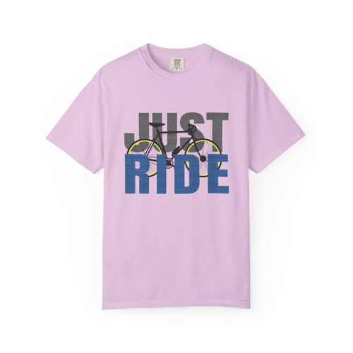 Unisex Cycling T-shirt, Just Ride Graphic Tee, Sporty Casual Wear, Cycling Gift, Active Lifestyle Apparel, Bike Lover Shirt. - Image 25