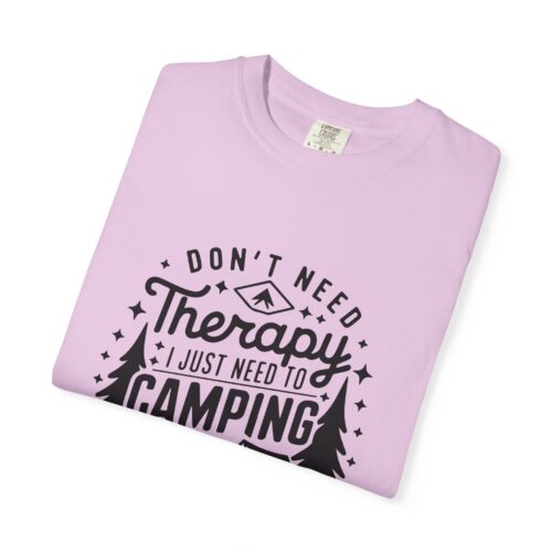 Camping Therapy T-Shirt | Unisex Garment-Dyed Tee for Outdoor Lovers, Perfect Gift for Campers, Nature Lovers, and Adventure Seekers. - Image 26