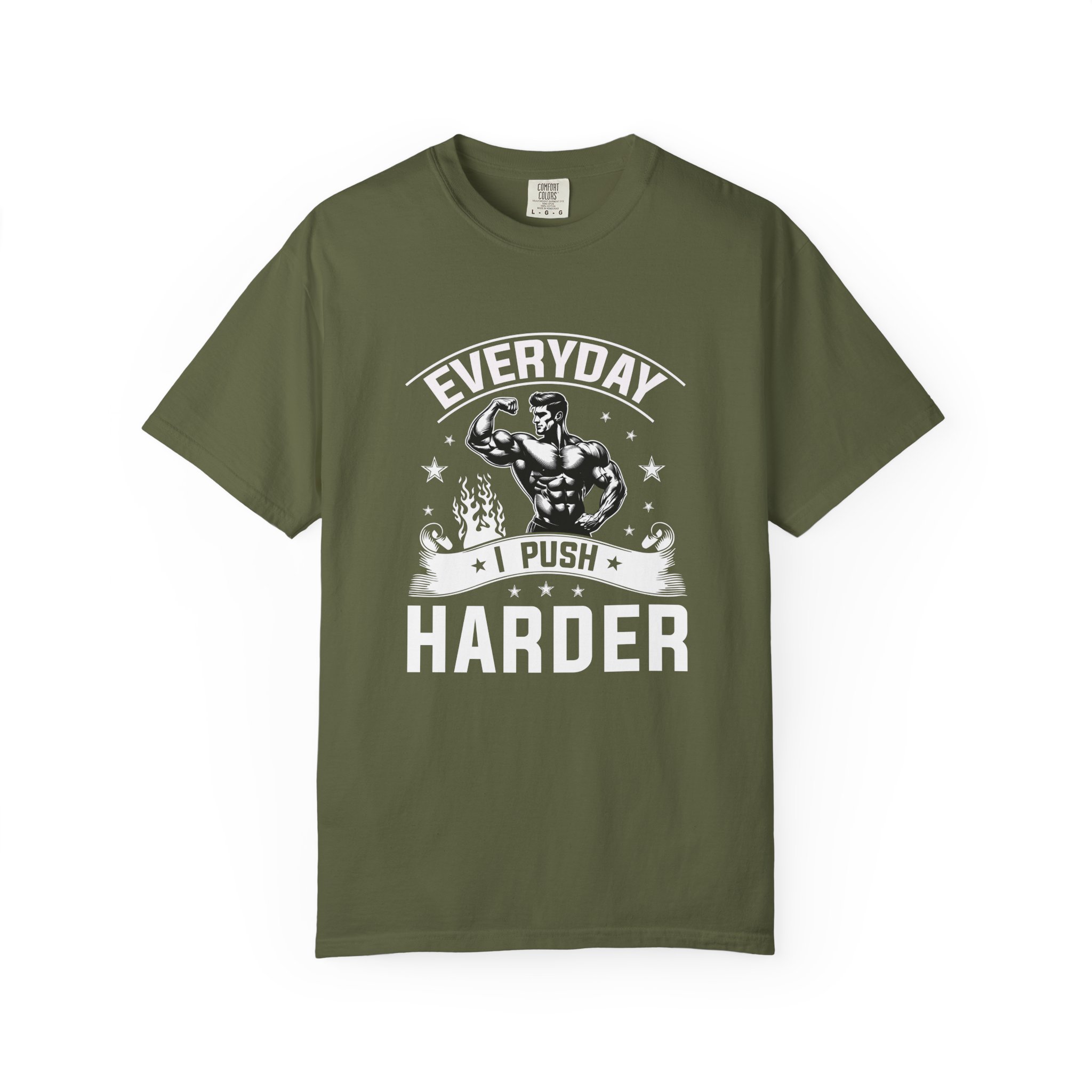 Everyday Push Harder T-Shirt | Motivational Gym Tee, Fitness Gift, Workout Apparel, Unisex Casual Wear, Inspirational Shirt. - Image 33