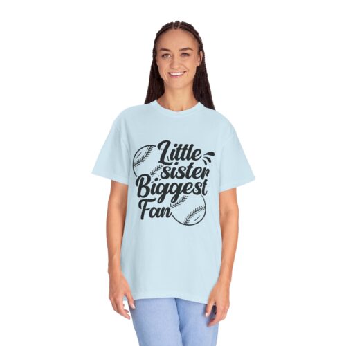 Cheerful Fan T-Shirt for Little Sisters, Baseball Enthusiast Gift, Sports Fan Apparel, Unisex Casual Wear, Soft Cotton Tee. - Image 44