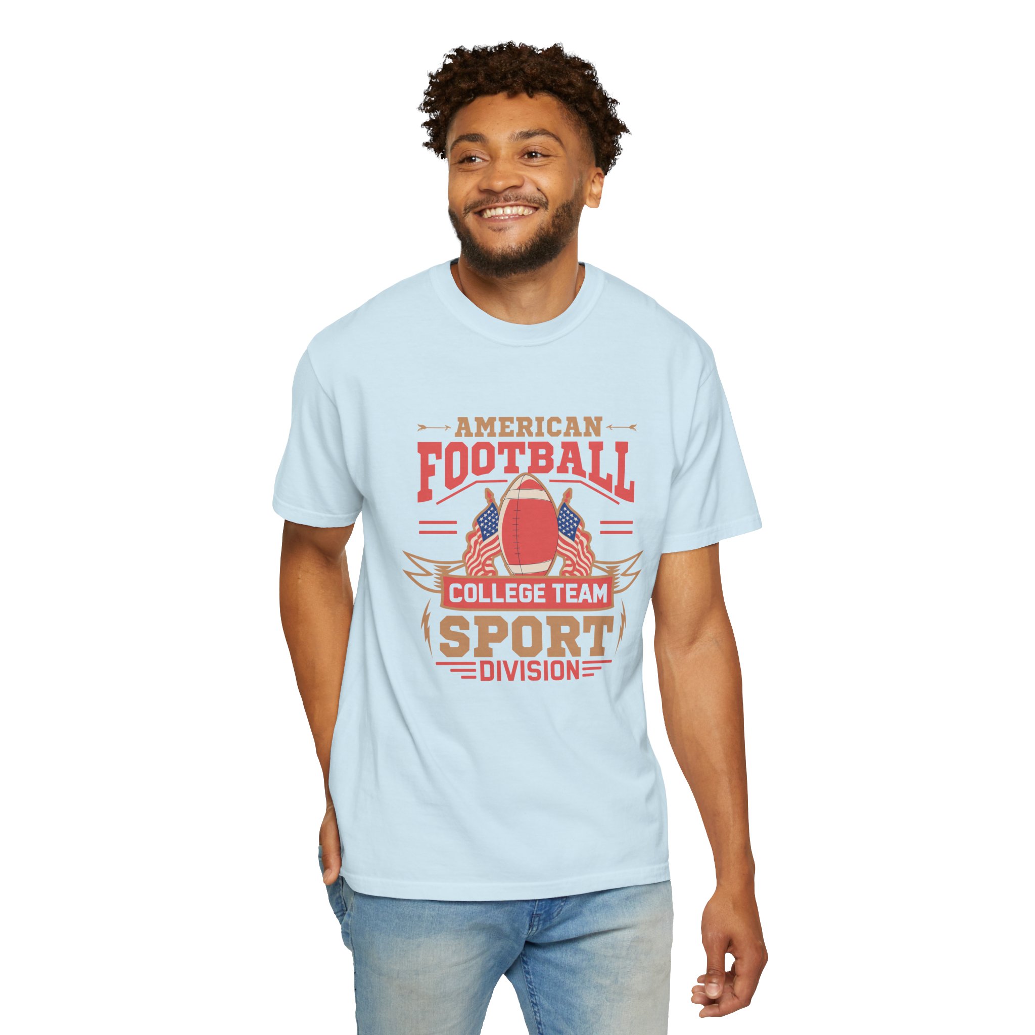 Vintage American Football Unisex T-Shirt, College Team Apparel, Sport Division Tee, Game Day Wear, Football Fan Gift. - Image 31