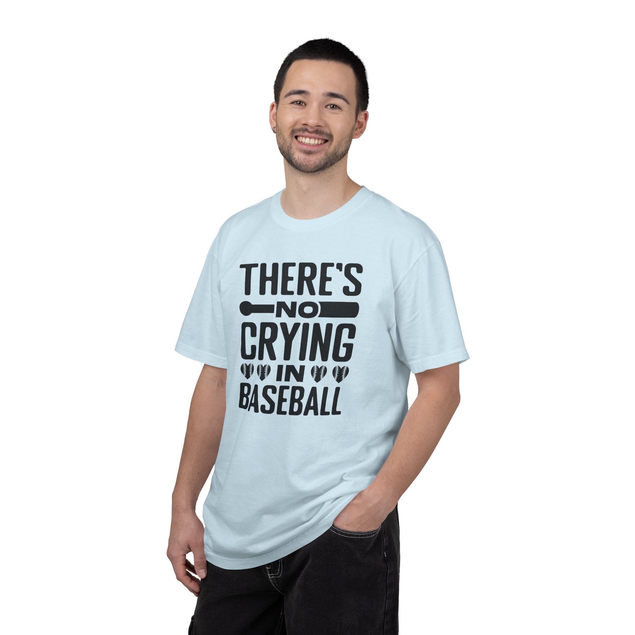 Baseball Humor T-Shirt, Unisex Garment-Dyed Tee, Gift for Sports Lovers, Funny Baseball Shirt, No Crying in Baseball. - Image 43