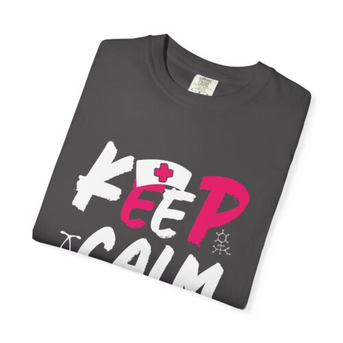 Nurse T-Shirt, Keep Calm Shirt, Gift for Nurses, Medical Humor Tee, Healthcare Appreciation. - Image 2