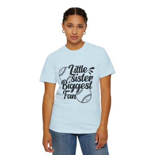 Cheerful Fan T-Shirt for Little Sisters, Baseball Enthusiast Gift, Sports Fan Apparel, Unisex Casual Wear, Soft Cotton Tee. - Image 45