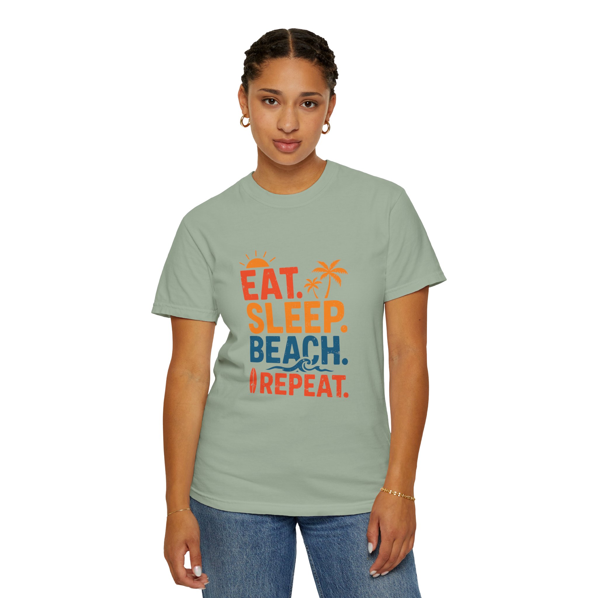 Beach Life Unisex T-Shirt - Eat Sleep Beach Repeat, Summer Wear, Vacation Shirt, Gift for Beach Lovers, Relaxed Summer Style. - Image 29