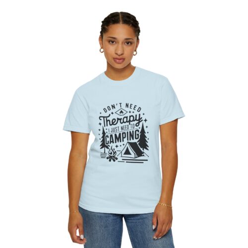 Camping Therapy T-Shirt | Unisex Garment-Dyed Tee for Outdoor Lovers, Perfect Gift for Campers, Nature Lovers, and Adventure Seekers. - Image 45