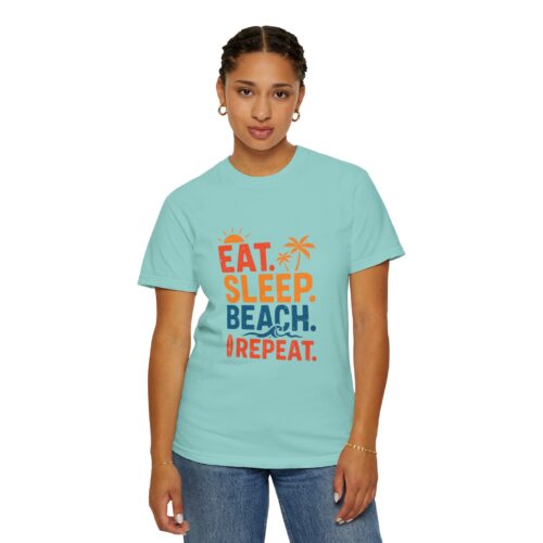Beach Life Unisex T-Shirt - Eat Sleep Beach Repeat, Summer Wear, Vacation Shirt, Gift for Beach Lovers, Relaxed Summer Style. - Image 37