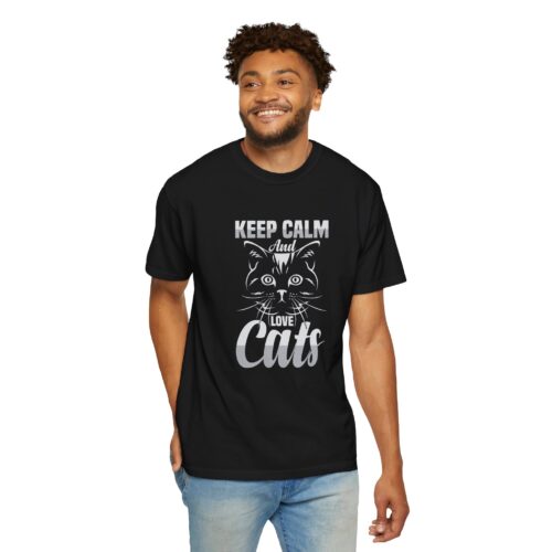 Keep Calm and Love Cats T-Shirt. - Image 39