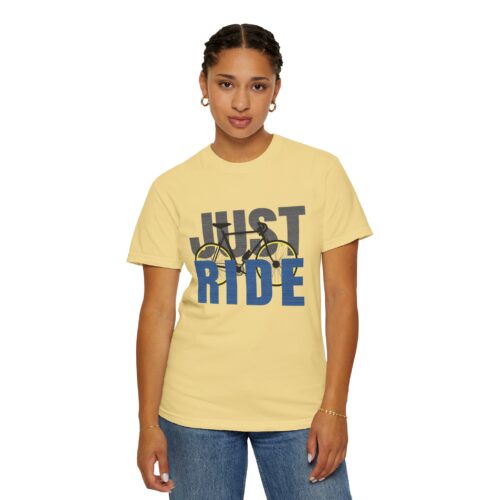 Unisex Cycling T-shirt, Just Ride Graphic Tee, Sporty Casual Wear, Cycling Gift, Active Lifestyle Apparel, Bike Lover Shirt. - Image 21