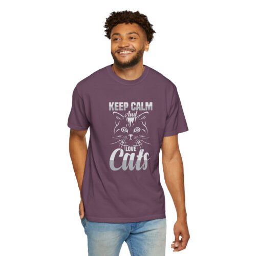 Keep Calm and Love Cats T-Shirt. - Image 55