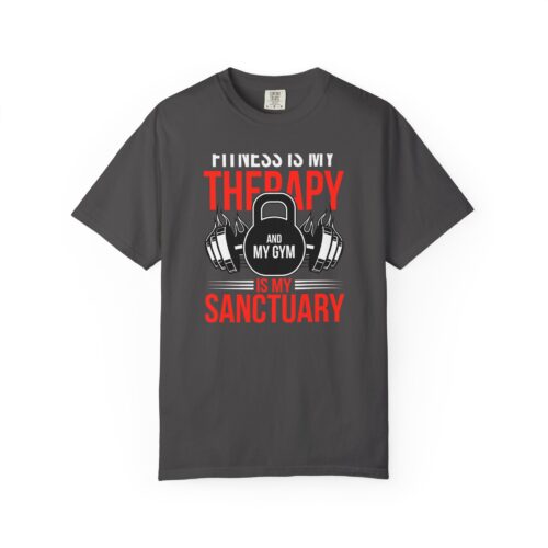 Fitness Is My Therapy T-Shirt — Gym Sanctuary Workout Tee. - Image 25