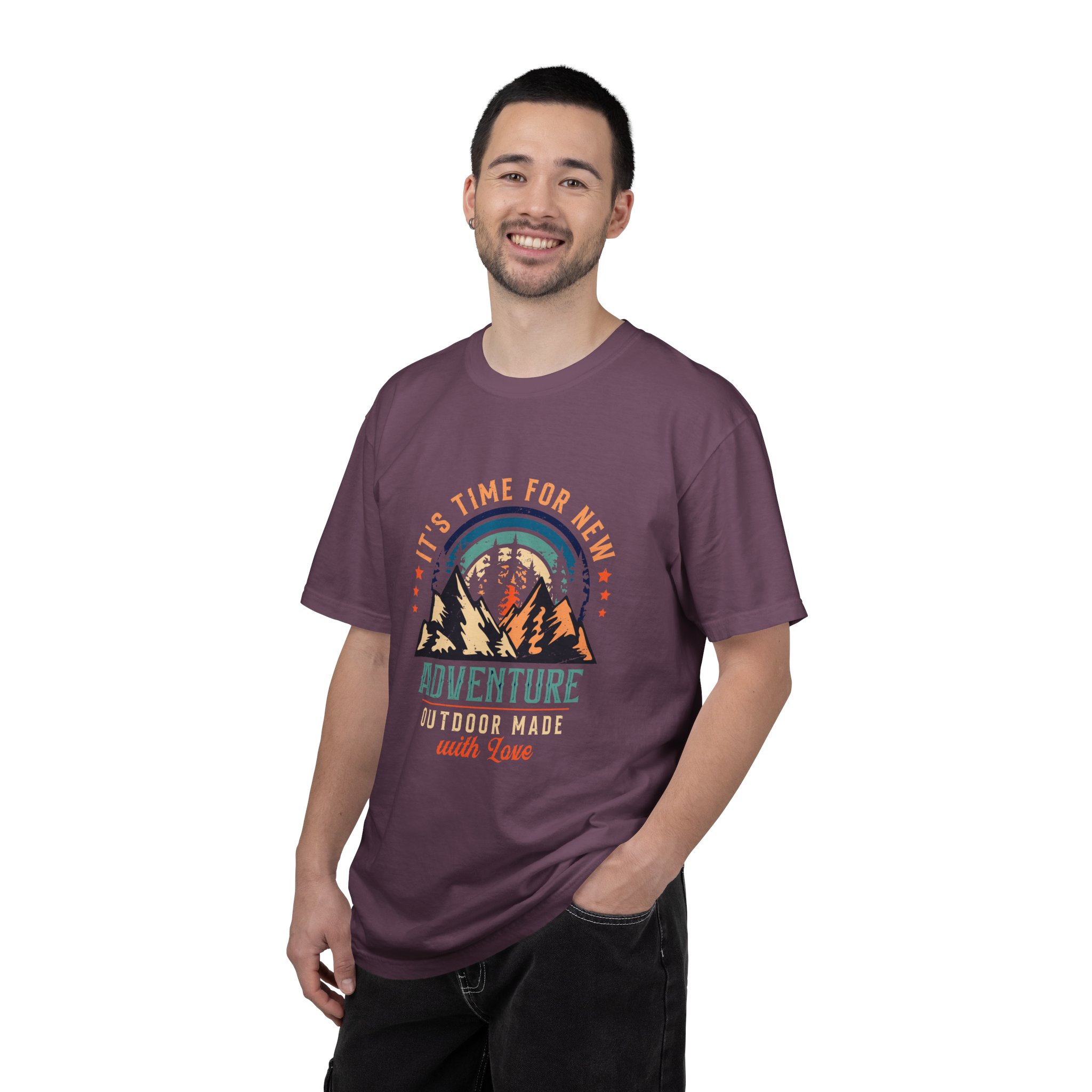 Adventure Awaits Unisex Garment-Dyed T-shirt, Perfect for Outdoor Lovers, Casual Wear, Vacation, Gifts for Adventurers. - Image 11