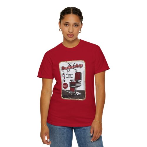 Vintage Barbershop T-Shirt, Unisex Graphic Tee, Haircut & Shaving Design, Barber Gift, Casual Wear, Retro Style, Gift for Him/Her. - Image 53