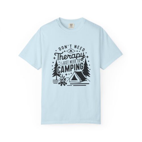 Camping Therapy T-Shirt | Unisex Garment-Dyed Tee for Outdoor Lovers, Perfect Gift for Campers, Nature Lovers, and Adventure Seekers. - Image 41