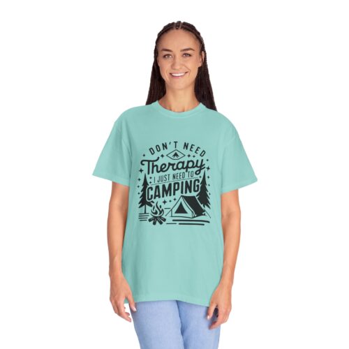 Camping Therapy T-Shirt | Unisex Garment-Dyed Tee for Outdoor Lovers, Perfect Gift for Campers, Nature Lovers, and Adventure Seekers. - Image 36
