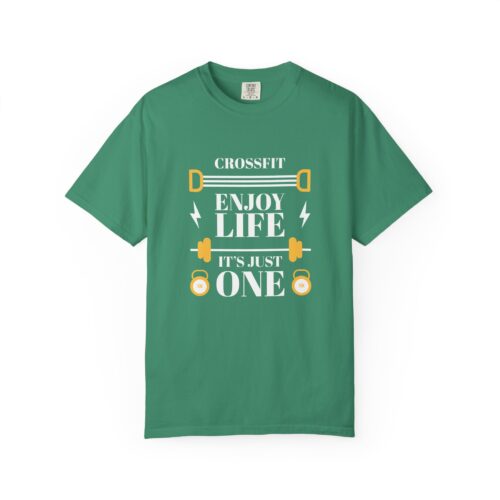 CrossFit Motivational T-Shirt, Unisex Workout Tee, Gym Apparel, Fitness Gift, Enjoy Life It's Just One. - Image 9