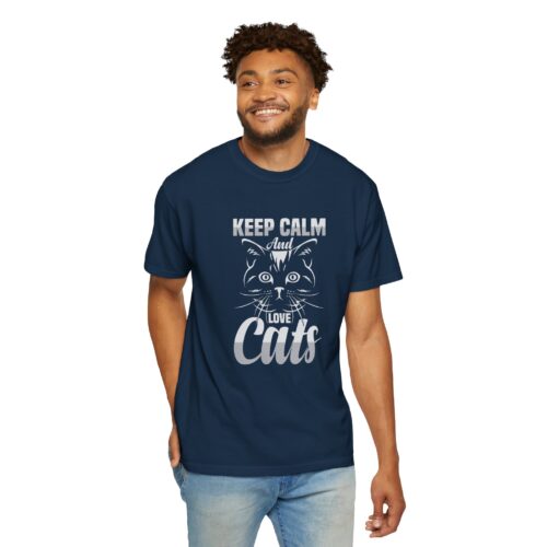 Keep Calm and Love Cats T-Shirt. - Image 31