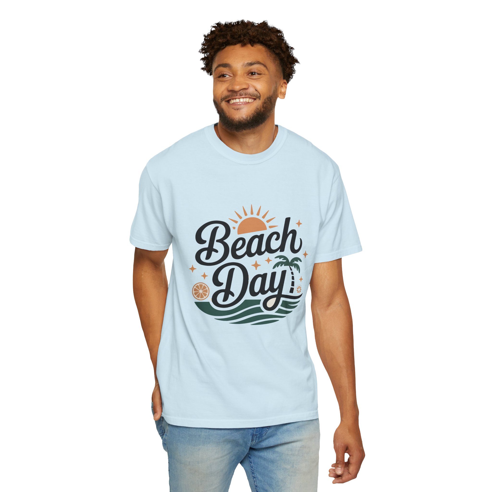 Beach Day Unisex Garment-Dyed T-Shirt, Summer Vibes Shirt, Casual Beachwear, Vacation Tee, Gift for Beach Lovers. - Image 47