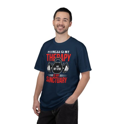 Fitness Is My Therapy T-Shirt — Gym Sanctuary Workout Tee. - Image 19