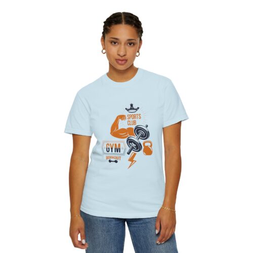 Gym Sports Club Workout T-Shirt — Muscle, Dumbbell & Kettlebell Fitness Tee. - Image 29