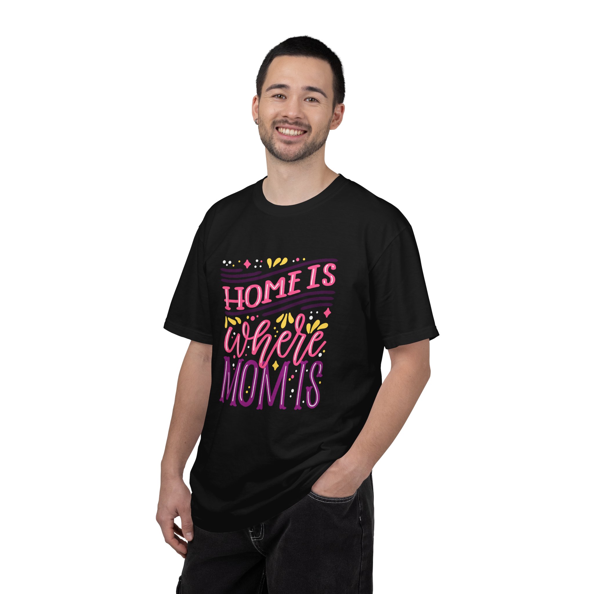 Home is Where Mom Is Unisex T-shirt, Family Love Tee, Gift for Moms, Cute Mom Shirt, Comfortable Everyday Wear. - Image 3