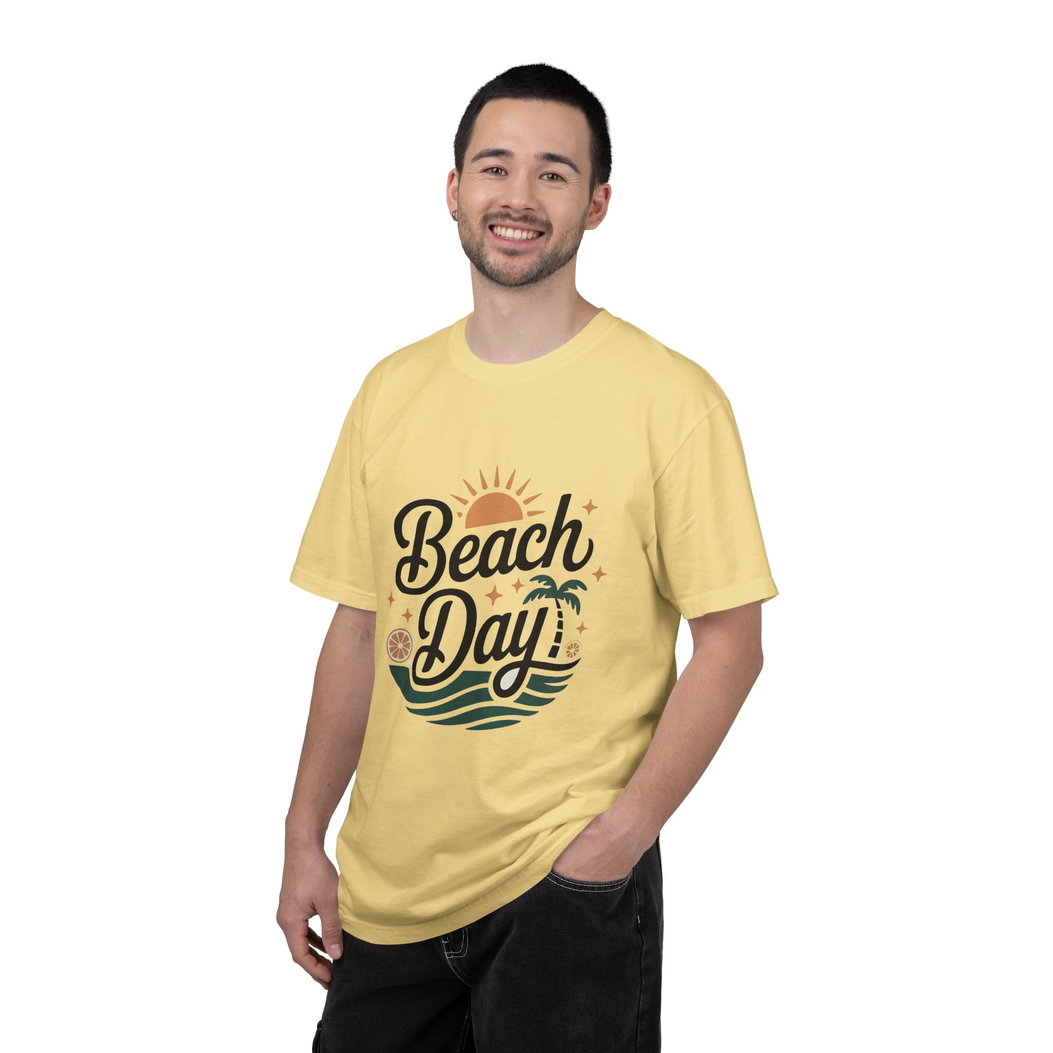 Beach Day Unisex Garment-Dyed T-Shirt, Summer Vibes Shirt, Casual Beachwear, Vacation Tee, Gift for Beach Lovers. - Image 11