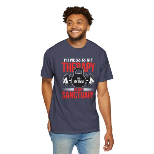 Fitness Is My Therapy T-Shirt — Gym Sanctuary Workout Tee. - Image 15