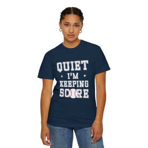 Baseball Scorekeeper T-Shirt | Unisex Garment-Dyed Tee | Ideal for Sports Fans, Coaches, Birthdays, and Game Days. - Image 45