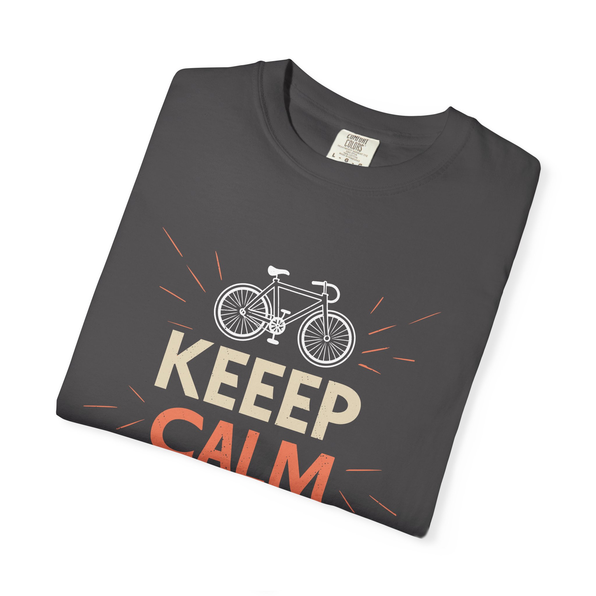 Unisex Bicycle Theme T-Shirt, Keep Calm and Pedal On Tee, Gift for Cyclists, Vintage Style Top, Casual Wear, Bike Lover Shirt. - Image 2