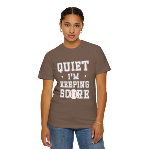 Baseball Scorekeeper T-Shirt | Unisex Garment-Dyed Tee | Ideal for Sports Fans, Coaches, Birthdays, and Game Days. - Image 29