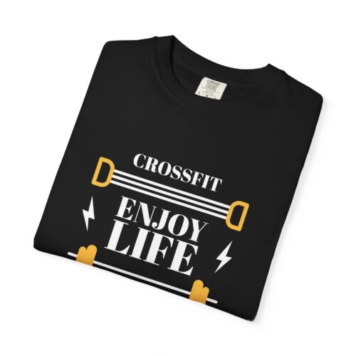 CrossFit Motivational T-Shirt, Unisex Workout Tee, Gym Apparel, Fitness Gift, Enjoy Life It's Just One. - Image 2