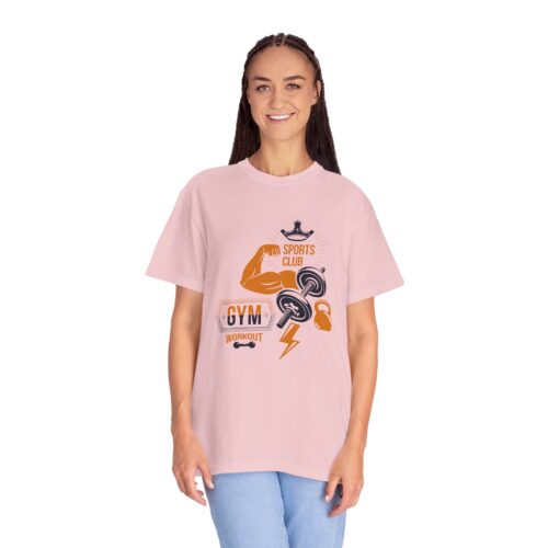 Gym Sports Club Workout T-Shirt — Muscle, Dumbbell & Kettlebell Fitness Tee. - Image 36
