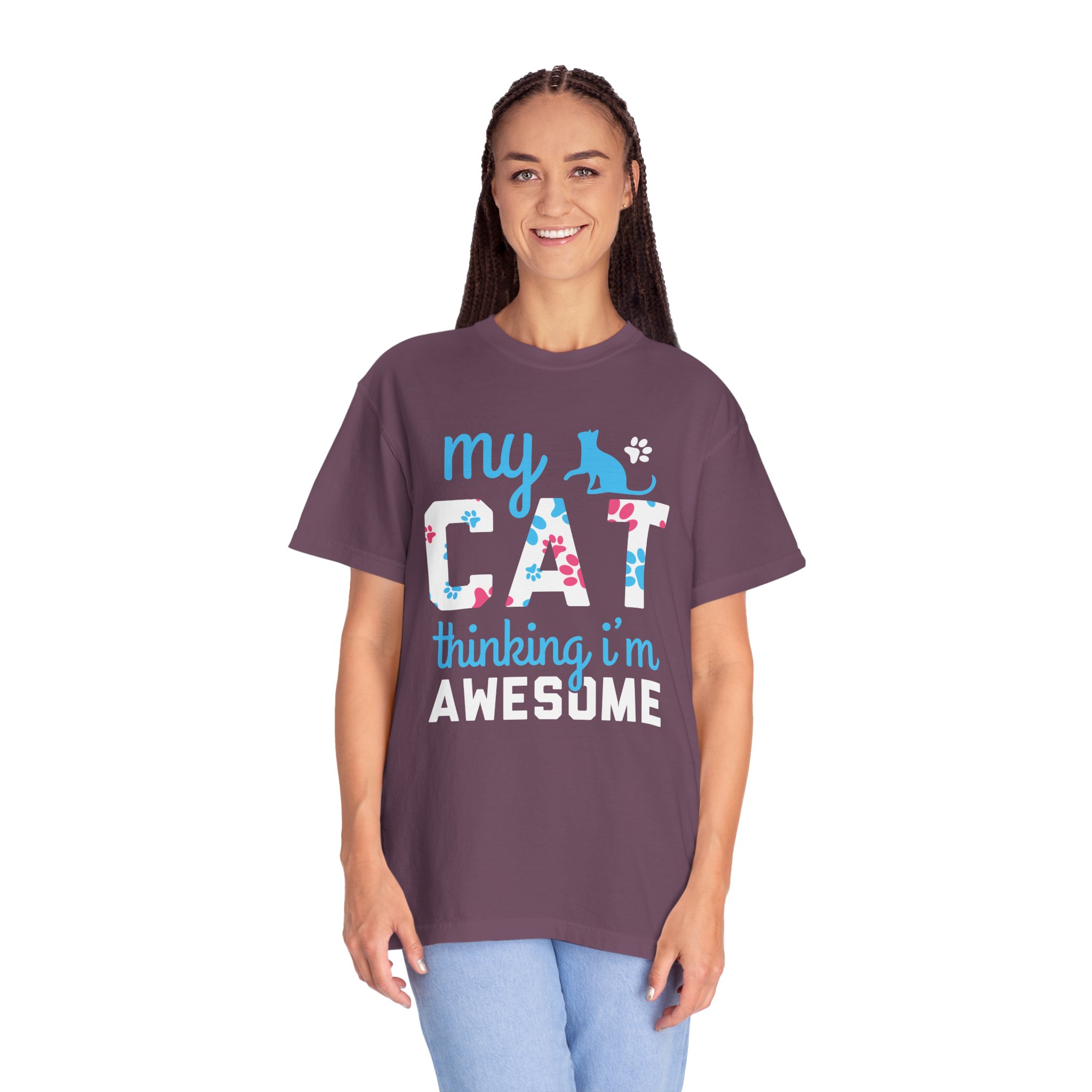 cn - 5.11 - My Cat Thinking I'm Awesome T-Shirt — Funny Cat Lover Tee. - Image 36