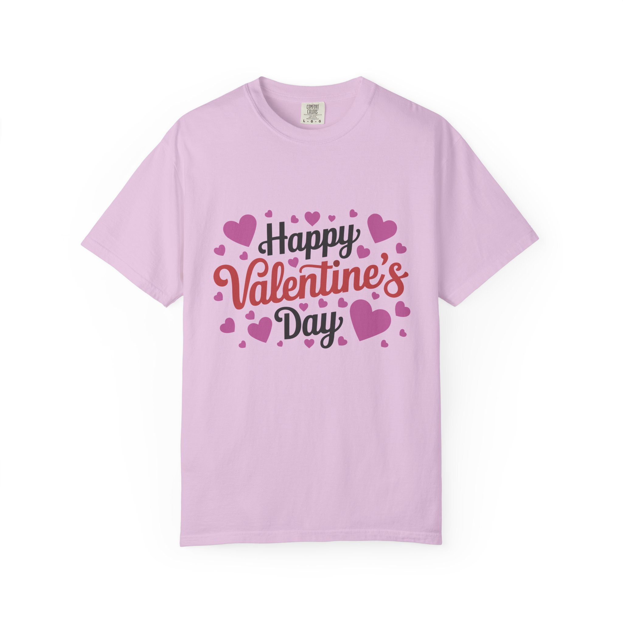 C - 8.17.Happy Valentine's Day Unisex Garment-Dyed T-shirt, Cute Valentine's Gift, Casual Love Tee, Couple's Matching Shirt. - Image 25