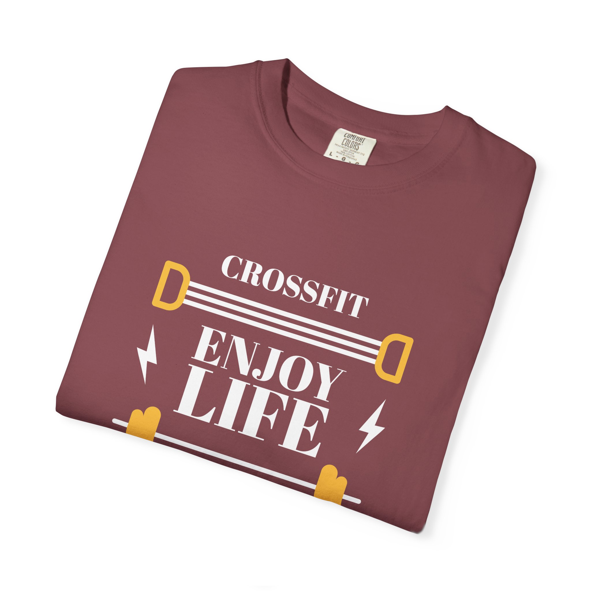 CrossFit Motivational T-Shirt, Unisex Workout Tee, Gym Apparel, Fitness Gift, Enjoy Life It's Just One. - Image 50