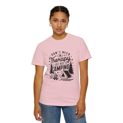 Camping Therapy T-Shirt | Unisex Garment-Dyed Tee for Outdoor Lovers, Perfect Gift for Campers, Nature Lovers, and Adventure Seekers. - Image 53