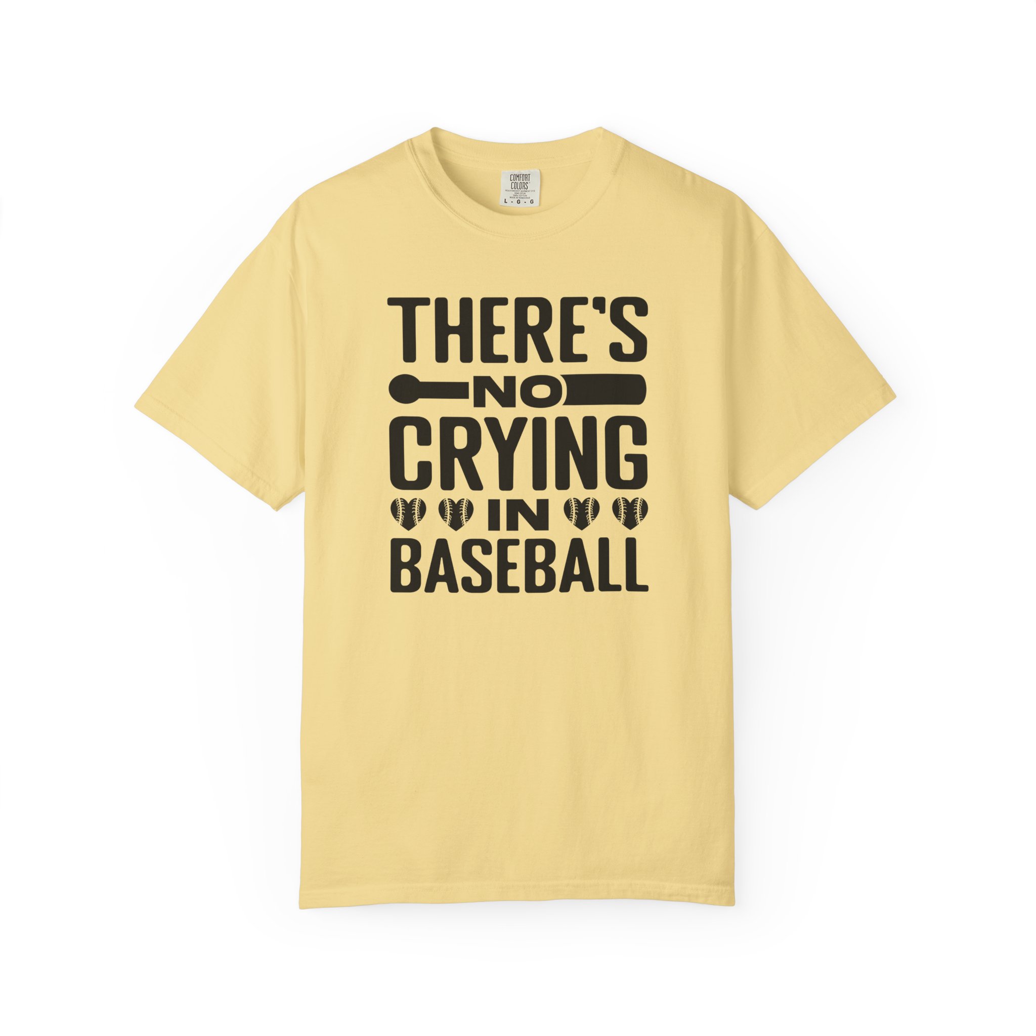 Baseball Humor T-Shirt, Unisex Garment-Dyed Tee, Gift for Sports Lovers, Funny Baseball Shirt, No Crying in Baseball. - Image 9