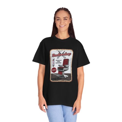 Vintage Barbershop T-Shirt, Unisex Graphic Tee, Haircut & Shaving Design, Barber Gift, Casual Wear, Retro Style, Gift for Him/Her. - Image 28