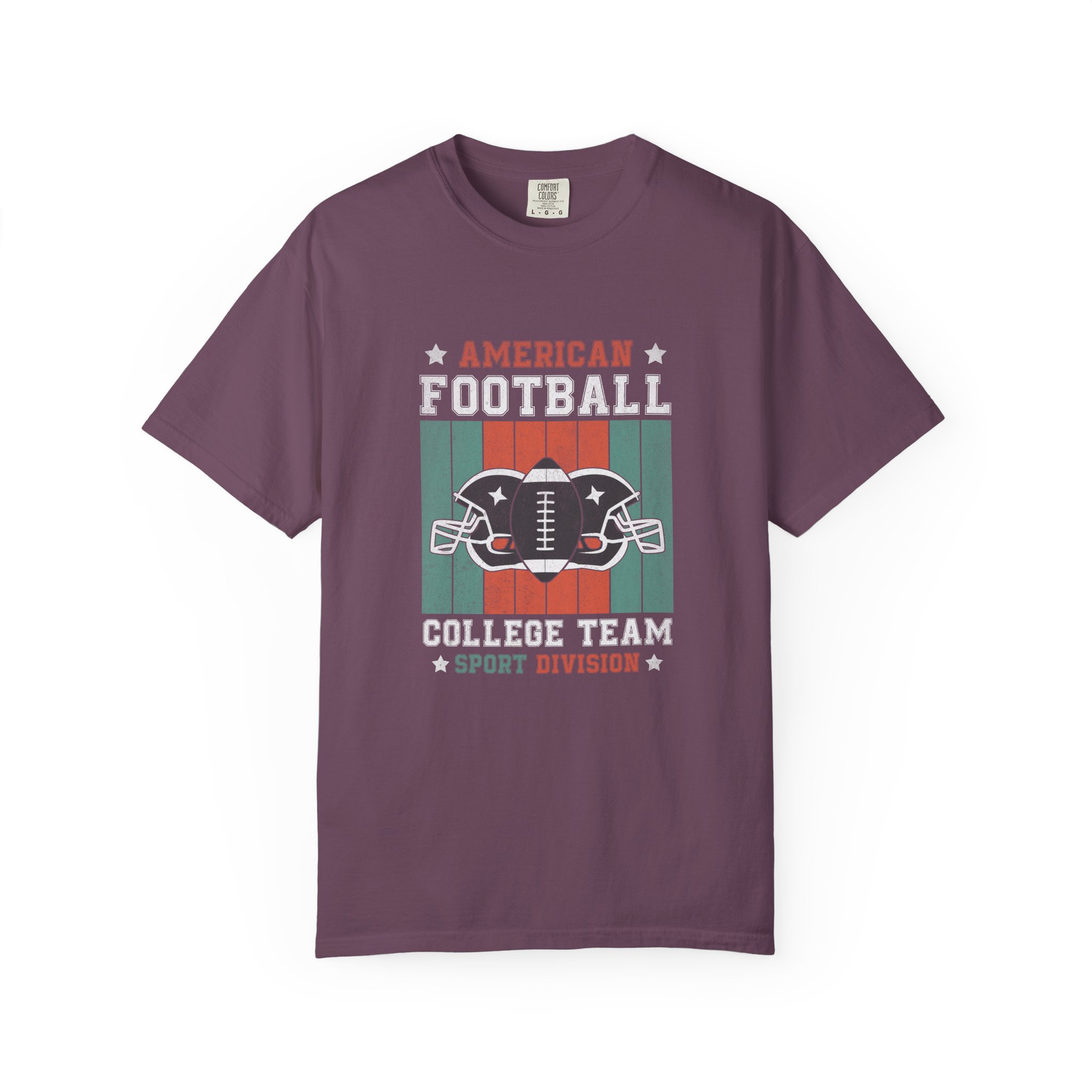 American Football College Team Unisex Garment-Dyed T-Shirt, Sports Fan Tee, Game Day Shirt, Gift for Football Lovers. - Image 17