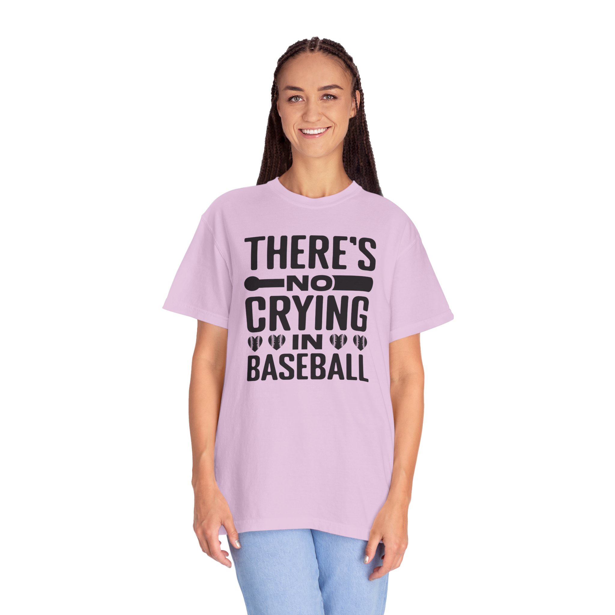 Baseball Humor T-Shirt, Unisex Garment-Dyed Tee, Gift for Sports Lovers, Funny Baseball Shirt, No Crying in Baseball. - Image 28