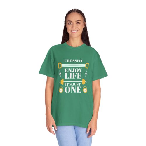 CrossFit Motivational T-Shirt, Unisex Workout Tee, Gym Apparel, Fitness Gift, Enjoy Life It's Just One. - Image 12