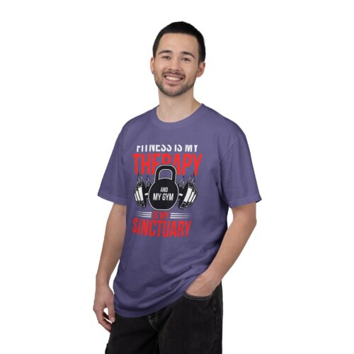 Fitness Is My Therapy T-Shirt — Gym Sanctuary Workout Tee. - Image 43