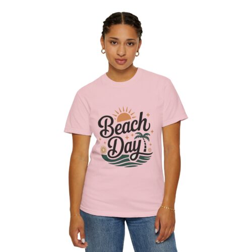 Beach Day Unisex Garment-Dyed T-Shirt, Summer Vibes Shirt, Casual Beachwear, Vacation Tee, Gift for Beach Lovers. - Image 53