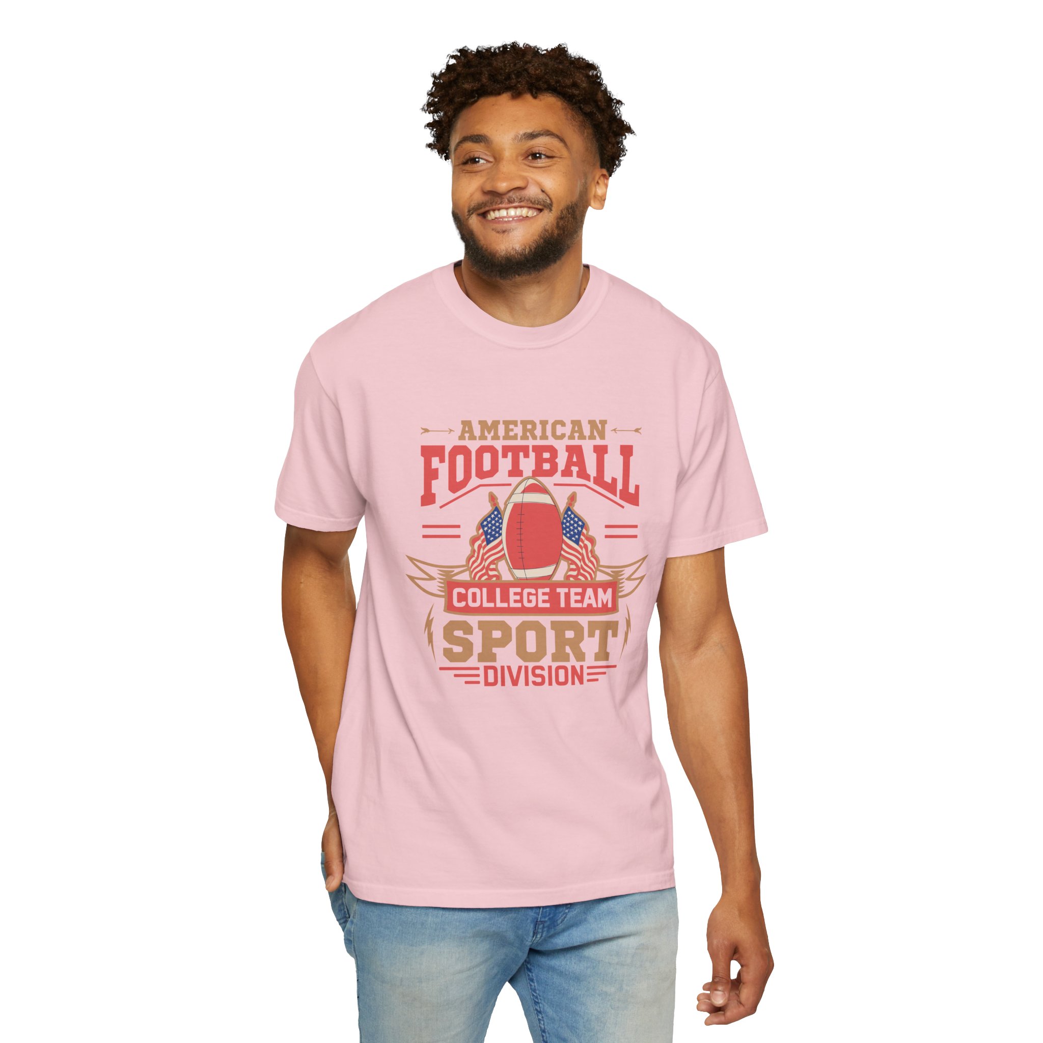 Vintage American Football Unisex T-Shirt, College Team Apparel, Sport Division Tee, Game Day Wear, Football Fan Gift. - Image 47