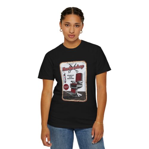 Vintage Barbershop T-Shirt, Unisex Graphic Tee, Haircut & Shaving Design, Barber Gift, Casual Wear, Retro Style, Gift for Him/Her. - Image 29