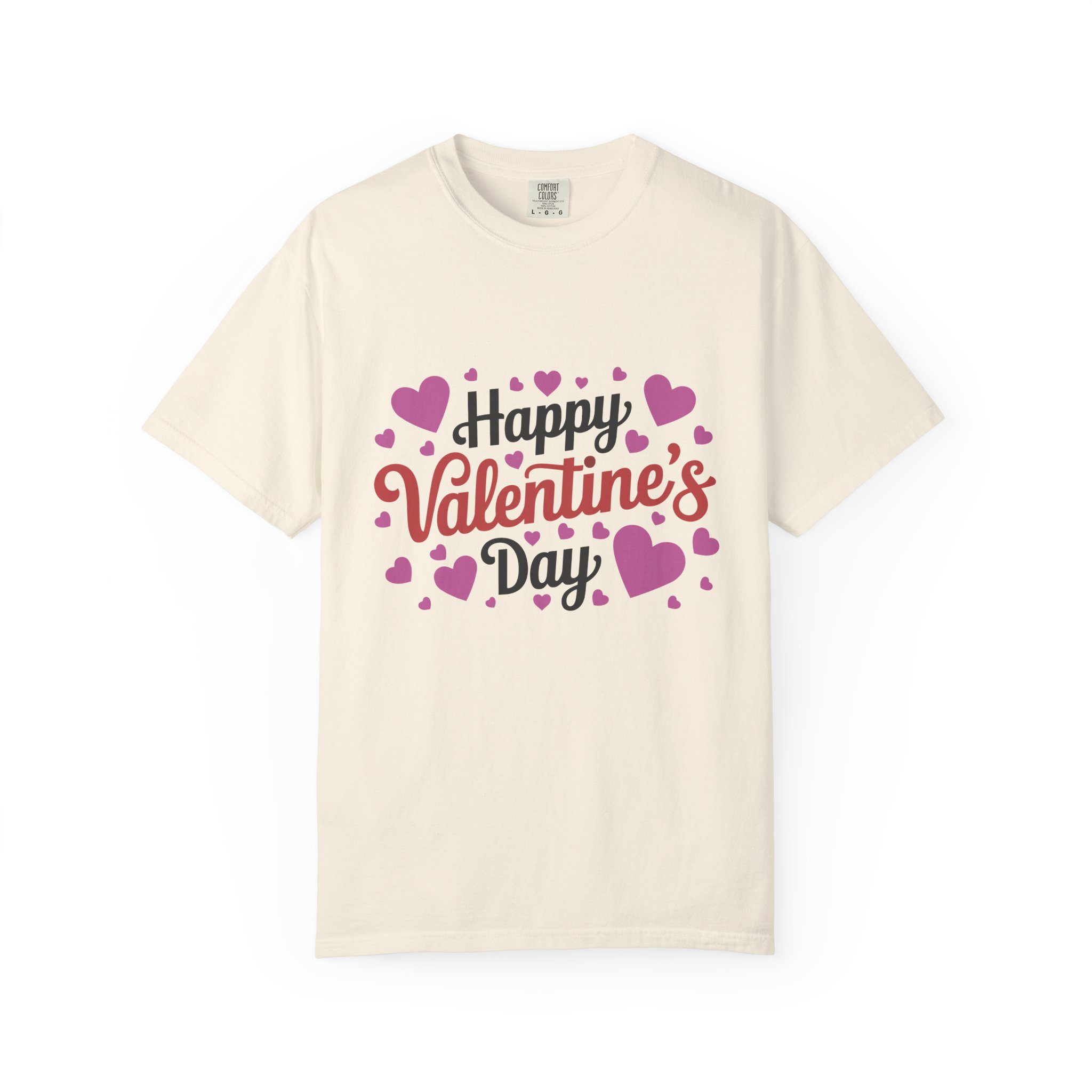 C - 8.17.Happy Valentine's Day Unisex Garment-Dyed T-shirt, Cute Valentine's Gift, Casual Love Tee, Couple's Matching Shirt. - Image 33