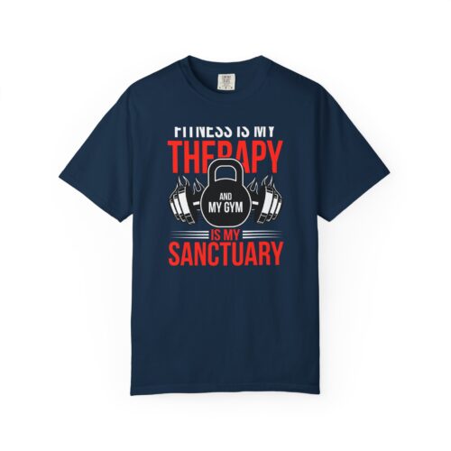 Fitness Is My Therapy T-Shirt — Gym Sanctuary Workout Tee. - Image 17