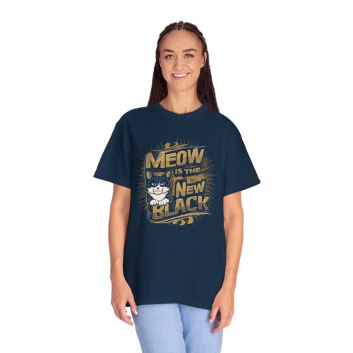 Meow Is The New Black Cat T-Shirt for cat lover. - Image 12