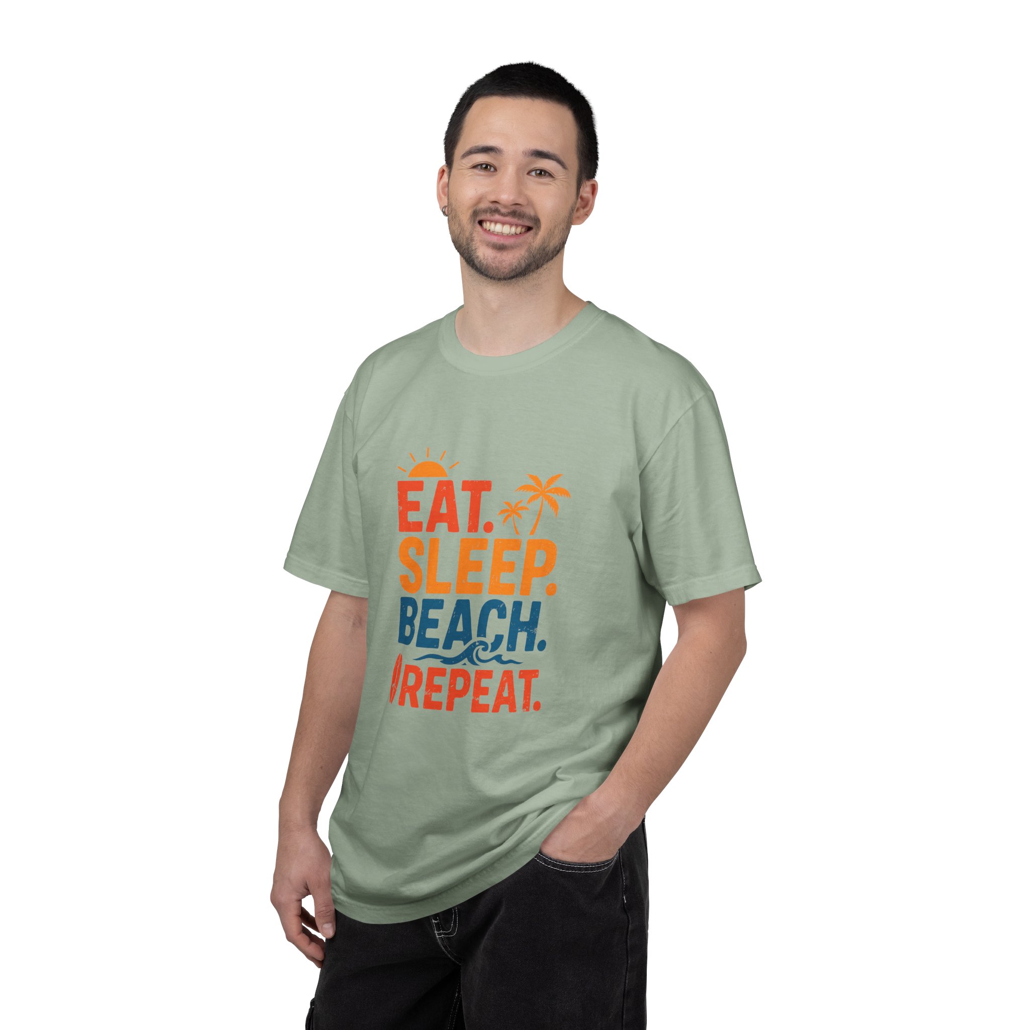 Beach Life Unisex T-Shirt - Eat Sleep Beach Repeat, Summer Wear, Vacation Shirt, Gift for Beach Lovers, Relaxed Summer Style. - Image 27
