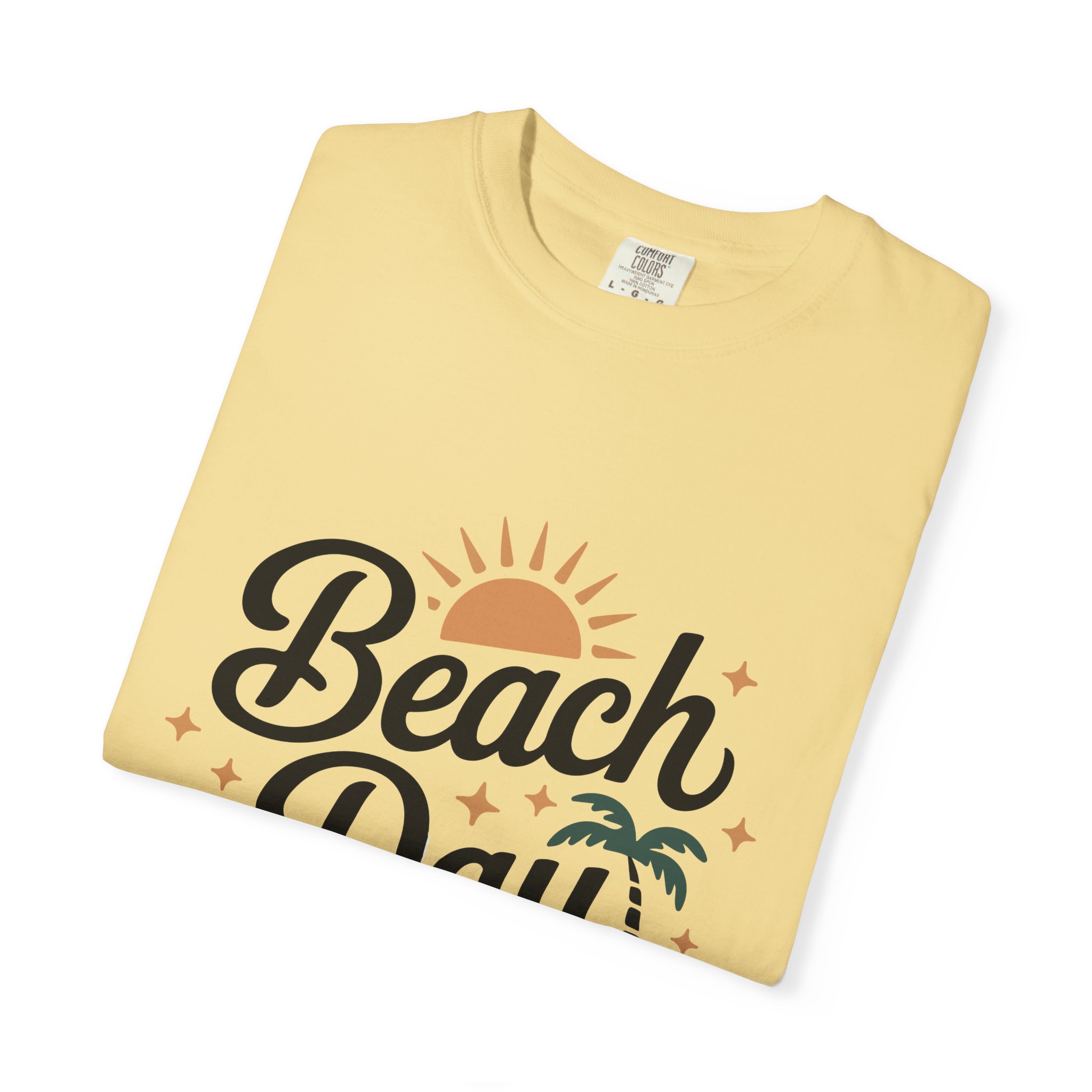 Beach Day Unisex Garment-Dyed T-Shirt, Summer Vibes Shirt, Casual Beachwear, Vacation Tee, Gift for Beach Lovers. - Image 10